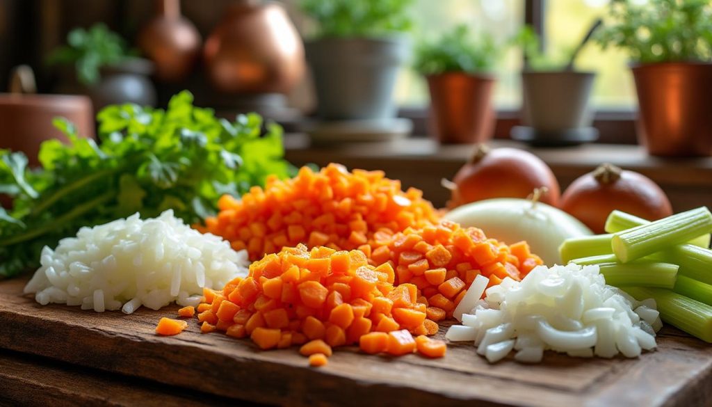 découvrez l'ingrédient secret de mirepoix pour rehausser la saveur de vos plats et apporter une touche authentique à votre cuisine.