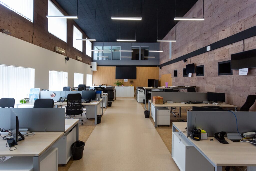 Office center with modern renovation