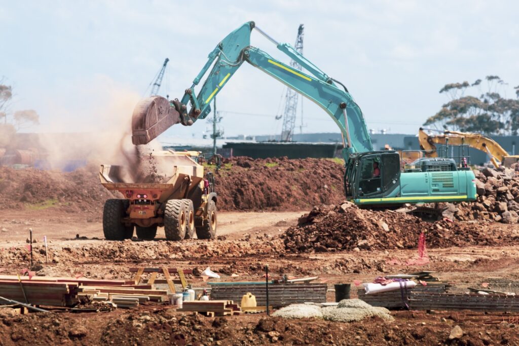 Roads construction site.