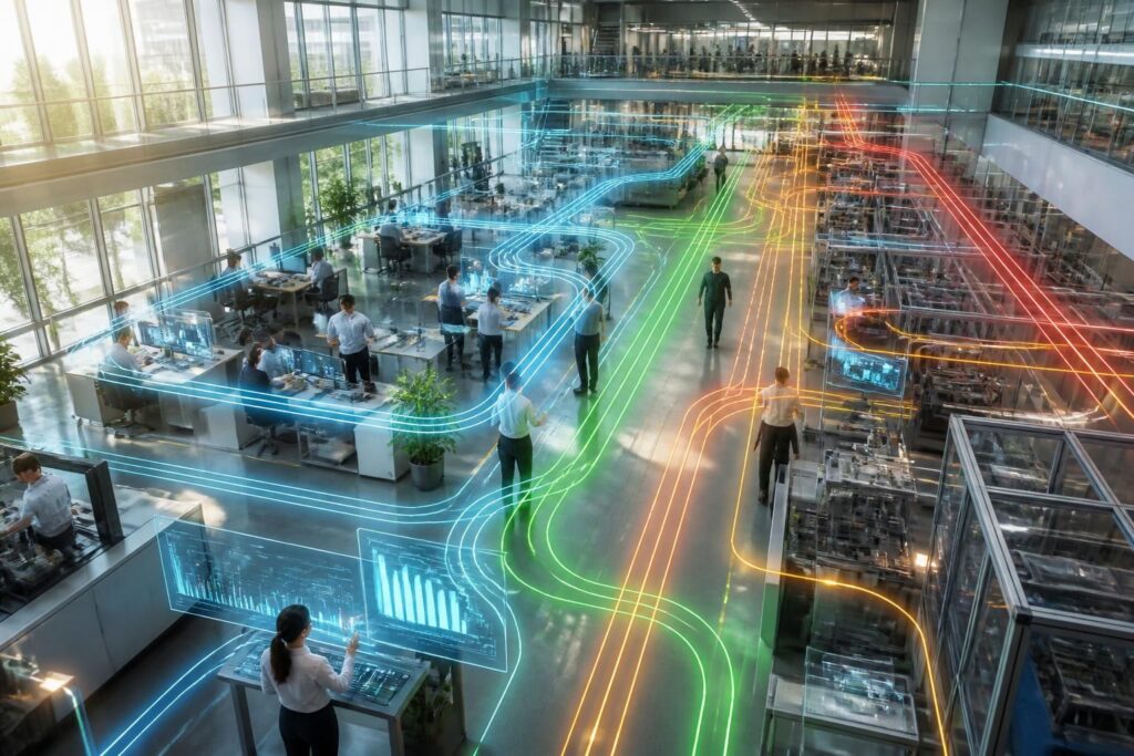 découvrez comment la cartographie des flux permet de visualiser et d'optimiser les mouvements au sein de votre entreprise pour améliorer l'efficacité et la productivité.