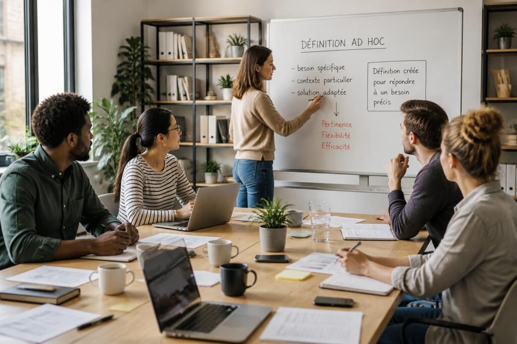 découvrez la définition de l'expression 'ad hoc', son origine et comment l'utiliser correctement dans le langage courant.